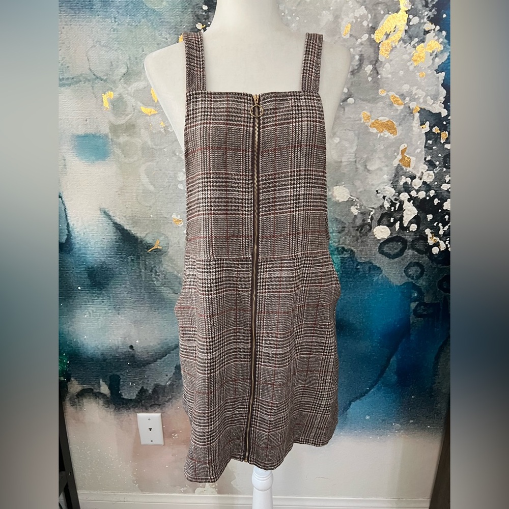 Plaid Brown Dress
